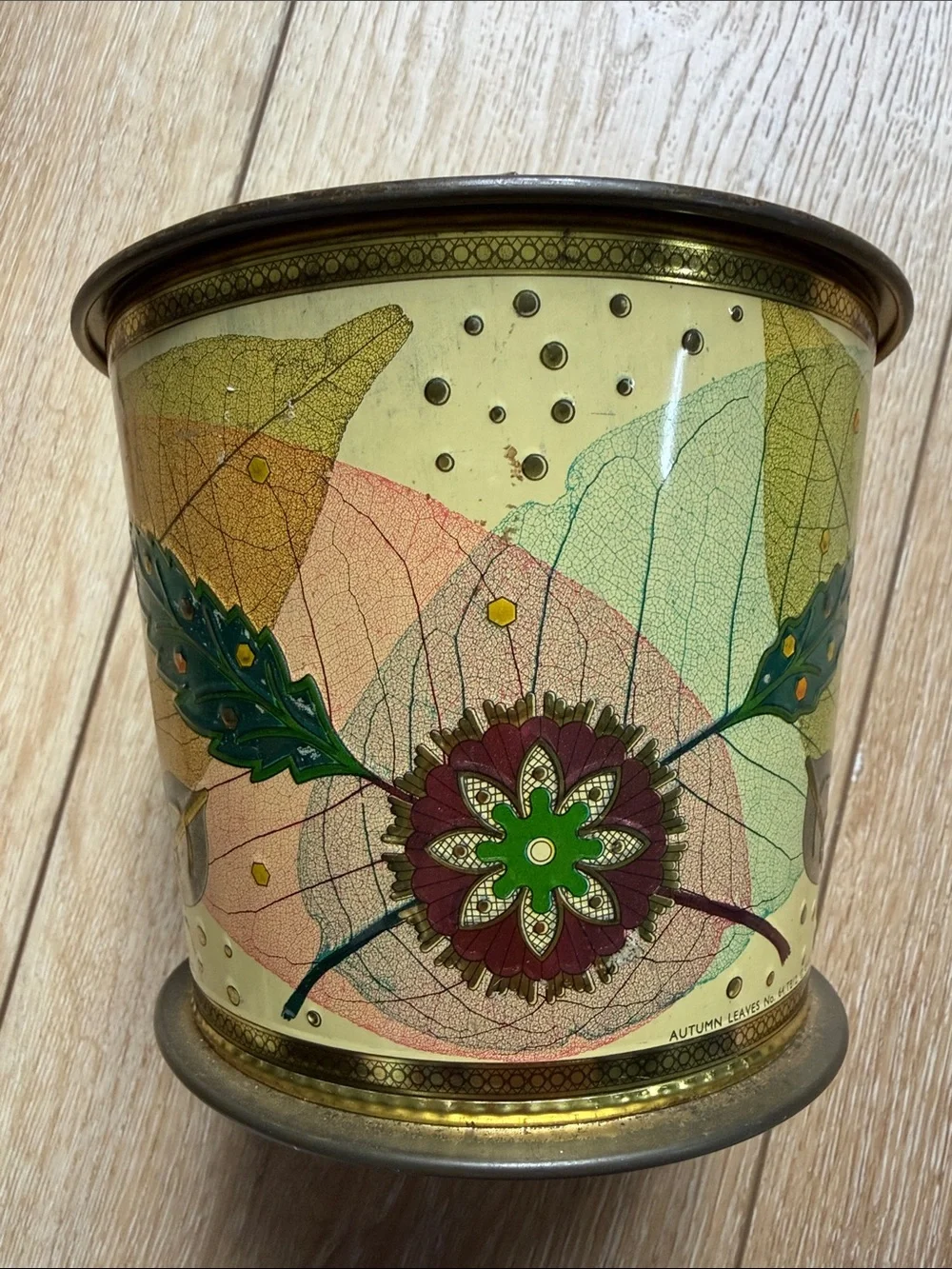 Vintage Baret Ware Art Grace Tin Container Art Deco Baretware Made in England